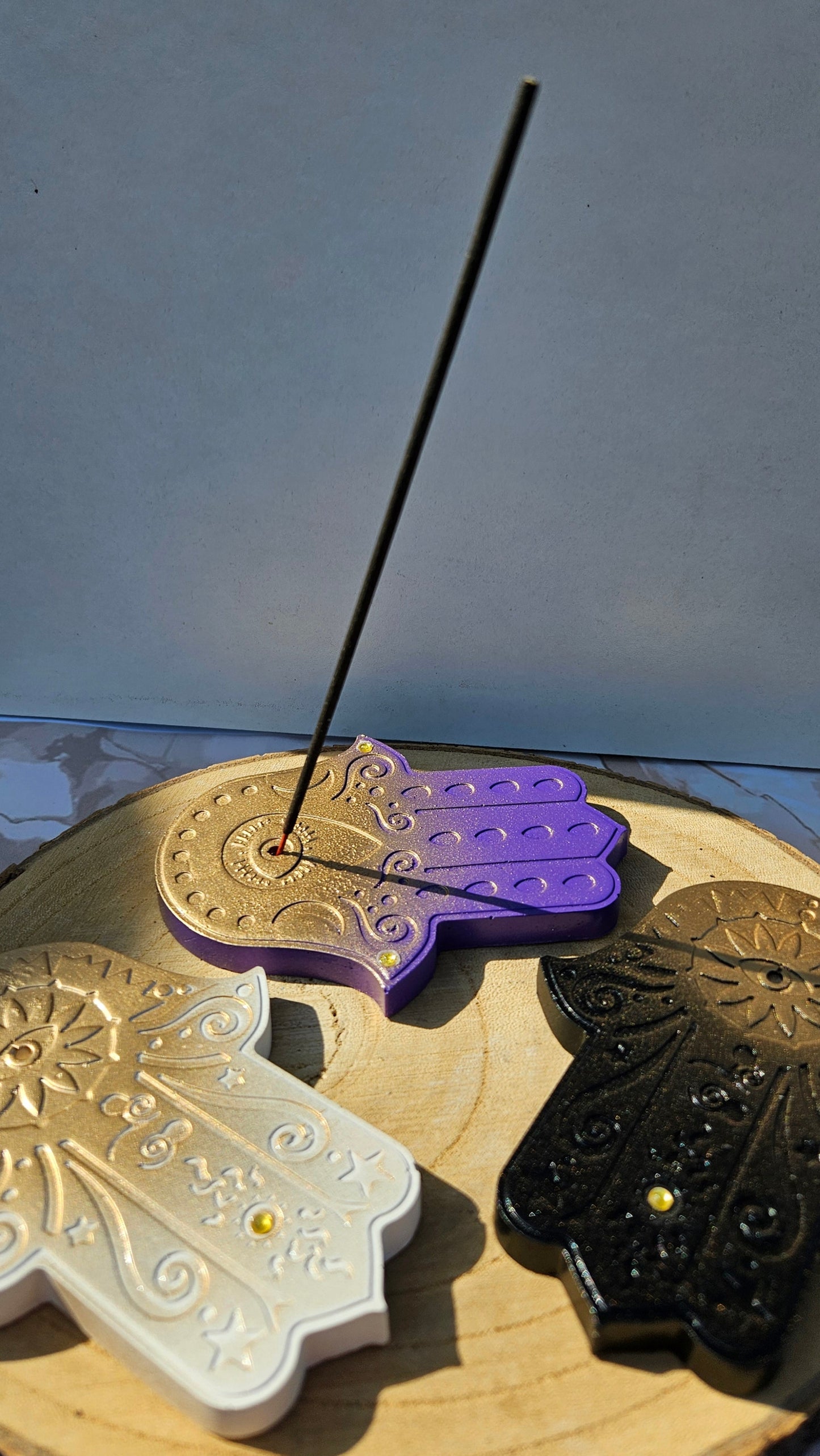 Porta incienso Mano de Fátima